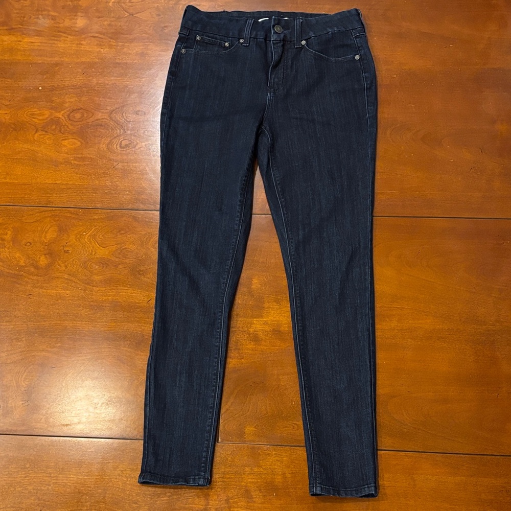 Seven7‎ Women's Deep Indigo Tummyless High Rise Skinny Jeans. Like New.  8 - Picture 3 of 13